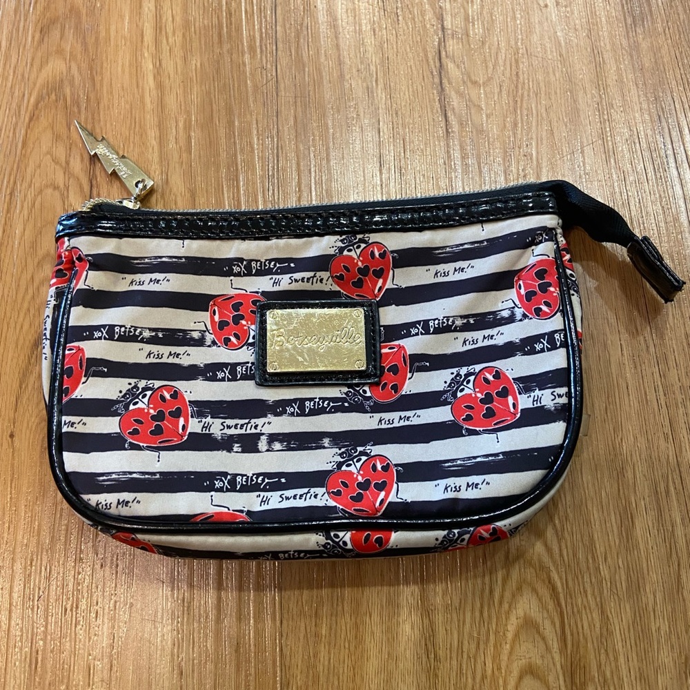 Betsy Johnson makeup bag